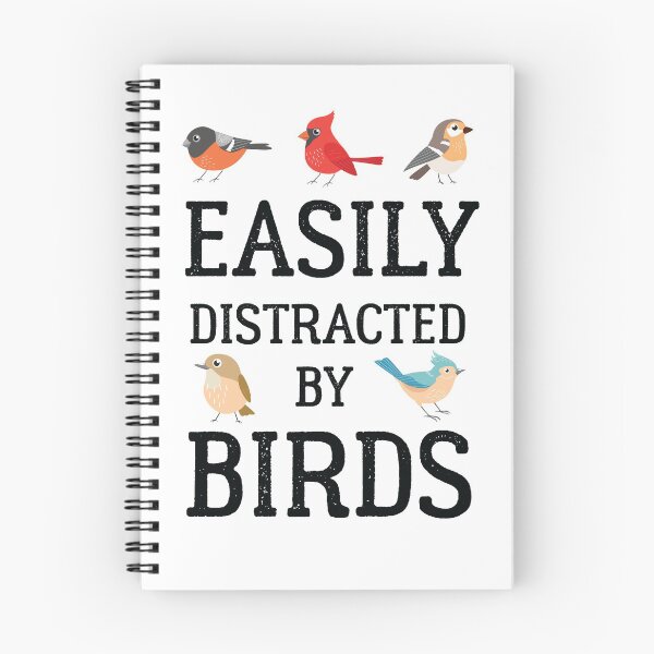 Item preview, Easily Distracted by Birds Birdwatching Birdwatcher Birder  designed and sold by The Junto Shop.