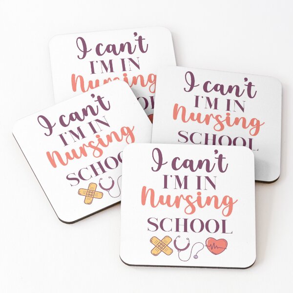 Item preview, " I can't I'm in Nursing School " Funny Gift For Nursing Lover And Nurse Students  designed and sold by Vibe by Flow.