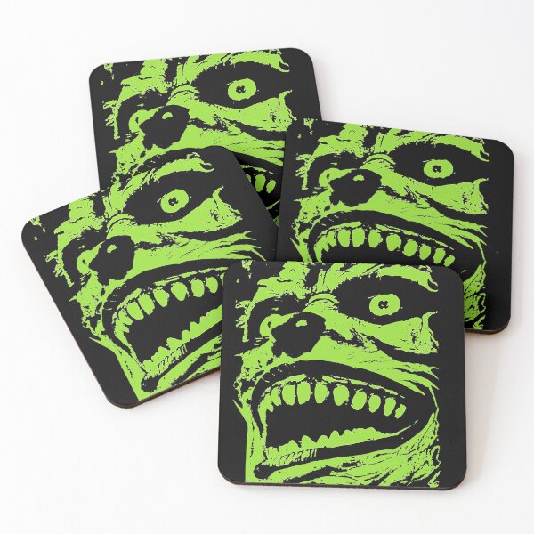 Item preview, green skull, scary skull, horror, halloween, zombie, ghoul, crazy joker designed and sold by Nostrathomas66.