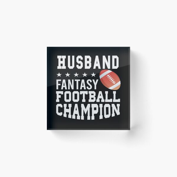 Artikelvorschau, Ehemann Fantasy Football Champion Fun Football Design entworfen und verkauft von Craftynistia.