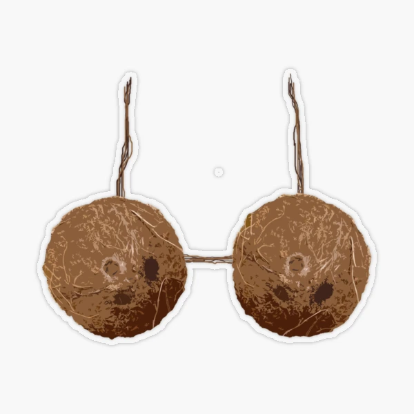 Coconut Bra Sticker for Sale by Shaney442