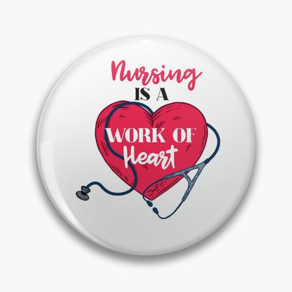 Item preview, " Nursing is a Work of Heart " Gift For Nursing Lover And Nurse Students  designed and sold by Vibe by Flow.