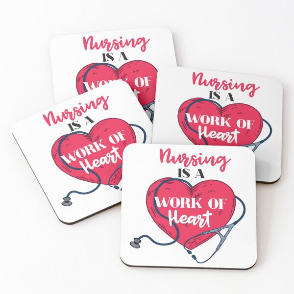 Item preview, " Nursing is a Work of Heart " Gift For Nursing Lover And Nurse Students  designed and sold by Vibe by Flow.