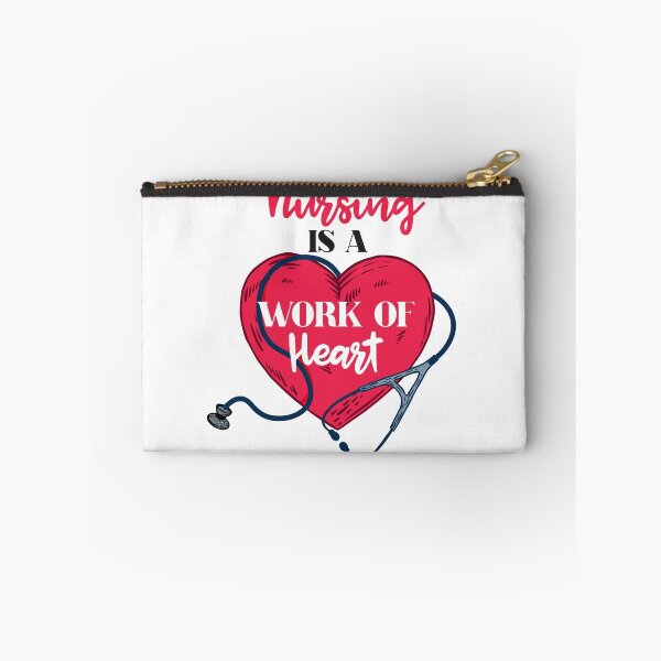 Item preview, " Nursing is a Work of Heart " Gift For Nursing Lover And Nurse Students  designed and sold by Vibe by Flow.