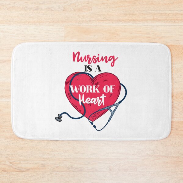 Item preview, " Nursing is a Work of Heart " Gift For Nursing Lover And Nurse Students  designed and sold by Vibe by Flow.