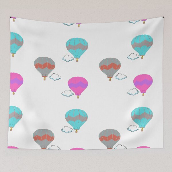 Item preview, hot air balloons in the clouds - sky balloons designed and sold by Jessi-Sketches.