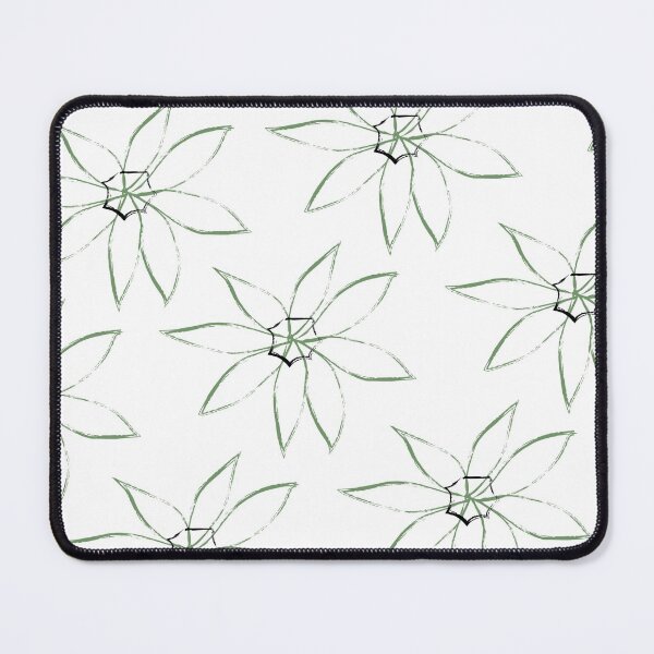 Item preview, green big flowers design, floral pattern, print designed and sold by lafataviola.