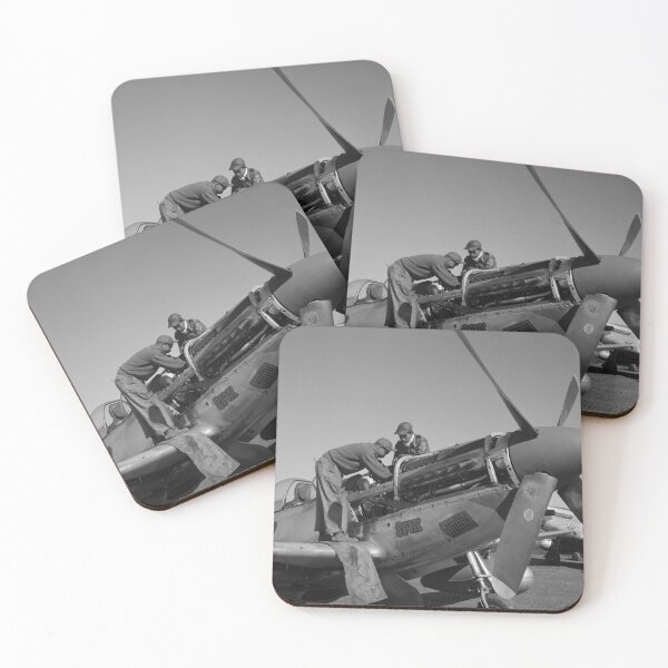 Item preview, Tuskegee Airmen Performing Aircraft Maintenance - WW2 Italy - 1945 designed and sold by warishellstore.