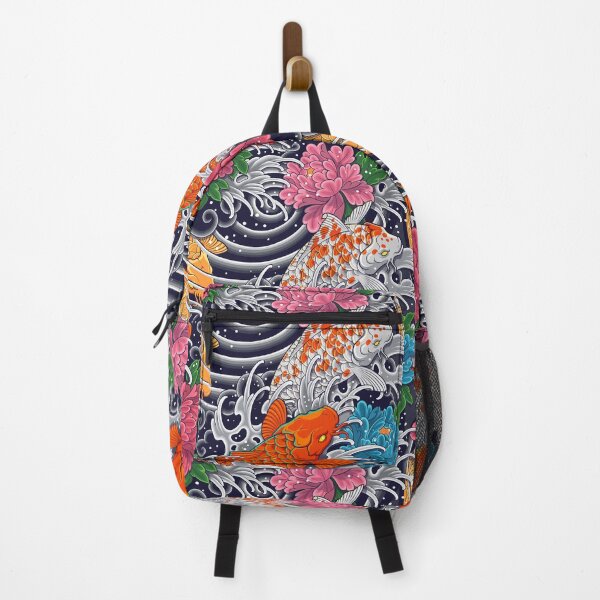 Item preview, Koi Fish and Floral Pattern designed and sold by Snapnfit.