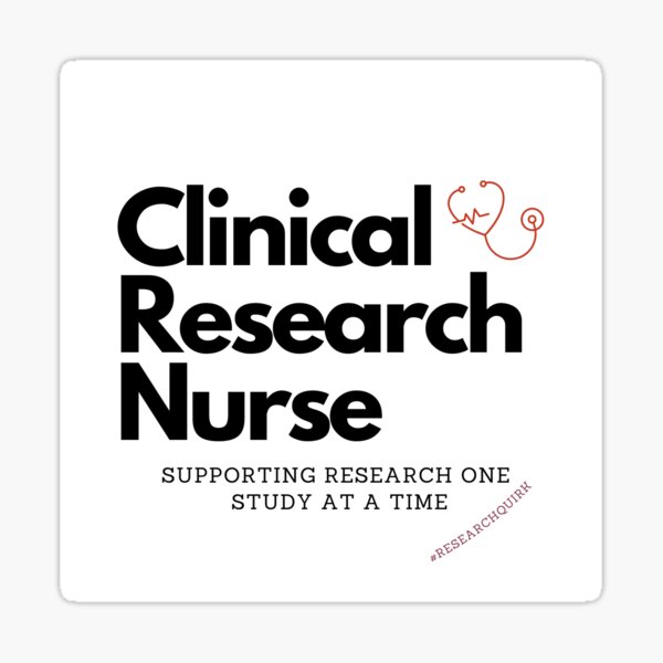 clinical-research-nurse-sticker-for-sale-by-researchquirk-redbubble