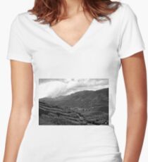 Cameron Highlands Tea Plantation II Women's Fitted V-Neck T-Shirt