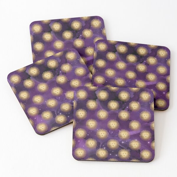 Item preview, Bewitched Purple Halloween Golden Sun Print Pattern Design designed and sold by boopsblunt.