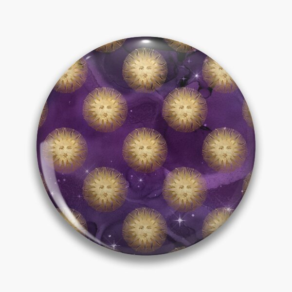 Item preview, Bewitched Purple Halloween Golden Sun Print Pattern Design designed and sold by boopsblunt.