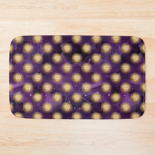 Item preview, Bewitched Purple Halloween Golden Sun Print Pattern Design designed and sold by boopsblunt.