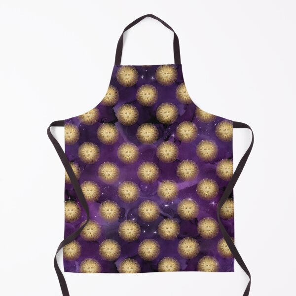 Item preview, Bewitched Purple Halloween Golden Sun Print Pattern Design designed and sold by boopsblunt.