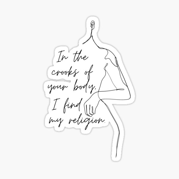 I find my religion - Sappho quote Sticker