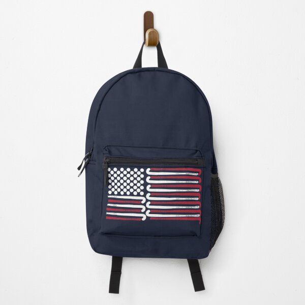 Item preview, Field Hockey American Flag with Balls and Clubs designed and sold by TrndSttr.