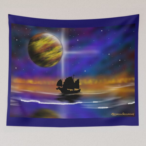 Item preview, Seascape with Junk designed and sold by Nezbitt.
