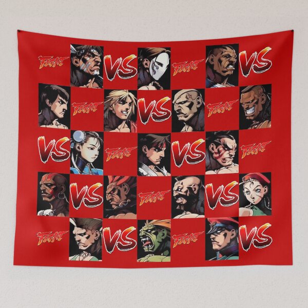 Item preview, Checkerboard Arcade Fighters Player One Red designed and sold by Movie-Takedown.