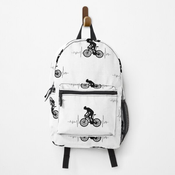 Item preview, Cycling Mountain Bike Heartbeat Funny Biker Bicycle Cycling Art Design Happy Apparel Essential Inspiration Joy Mood Funny designed and sold by DesignByHeartUK.