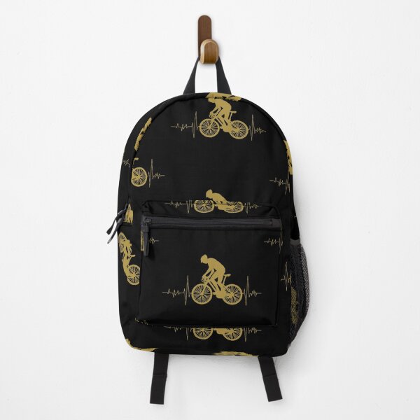 Item preview, Cycling Mountain Bike Heartbeat Funny Biker Bicycle Cycling Art Design Happy Apparel Essential Inspiration Joy Mood Funny designed and sold by DesignByHeartUK.