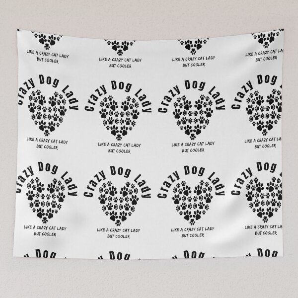Item preview, Crazy Dog Lady Like A Crazy Cat Lady But Cooler designed and sold by Craftynistia.