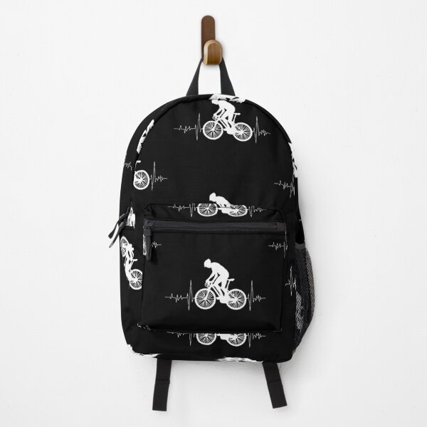 Item preview, Cycling Mountain Bike Heartbeat Funny Biker Bicycle Cycling Art Design Happy Apparel Essential Inspiration Joy Mood Funny designed and sold by DesignByHeartUK.