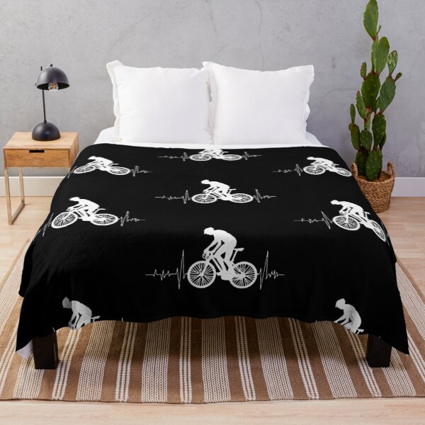 Item preview, Cycling Mountain Bike Heartbeat Funny Biker Bicycle Cycling Art Design Happy Apparel Essential Inspiration Joy Mood Funny designed and sold by DesignByHeartUK.
