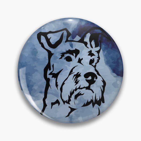 Item preview, Schnauzer Dog Lover Moon designed and sold by VintagePathway.
