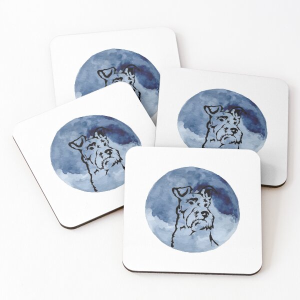 Item preview, Schnauzer Dog Lover Moon designed and sold by VintagePathway.
