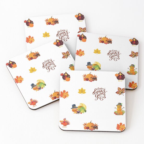 Item preview, Happy Thanksgiving Collage - Thanksgiving Pumpkin, Turkey, Acorns, Horn of Plenty Thanksgiving Print designed and sold by silviaol.