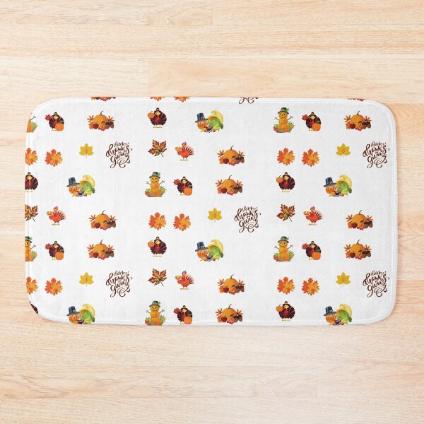 Item preview, Happy Thanksgiving Collage - Thanksgiving Pumpkin, Turkey, Acorns, Horn of Plenty Thanksgiving Print designed and sold by silviaol.