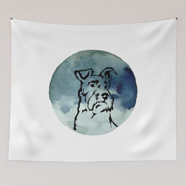 Item preview, Schnauzer Dog Lover Moon designed and sold by VintagePathway.