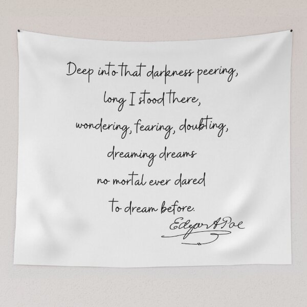 Item preview, Edgar Allan Poe Quote | The Raven Quote designed and sold by ShopLizCreates.