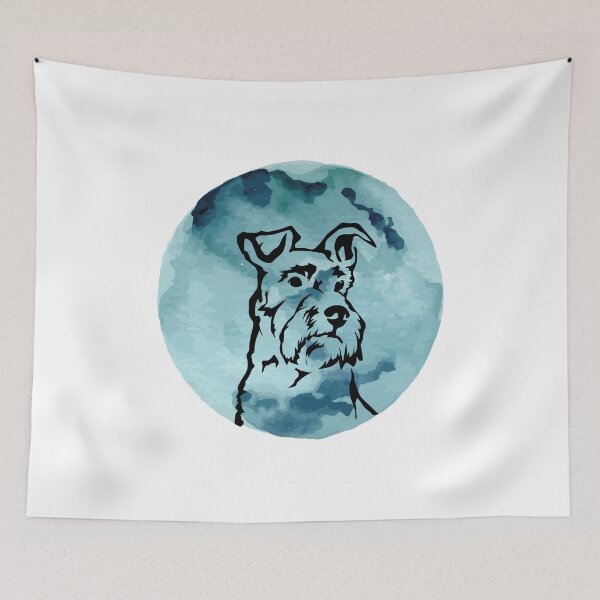 Item preview, Schnauzer Dog Lover Moon designed and sold by VintagePathway.