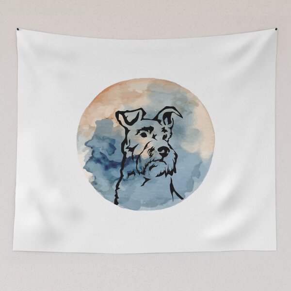 Item preview, Schnauzer Dog Lover Moon designed and sold by VintagePathway.