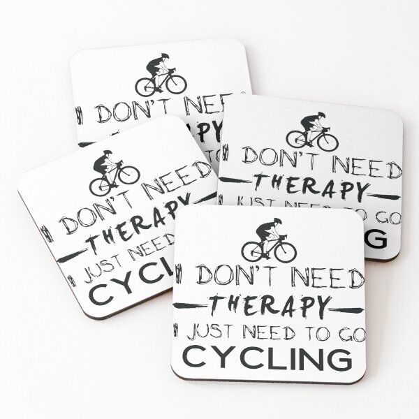 Item preview, Love Cycling Therapy bicycle Tent Caravan I dont need therapy i just need to go Cycling Apparel Essential Motivation Inspiration Joy Mood  designed and sold by DesignByHeartUK.