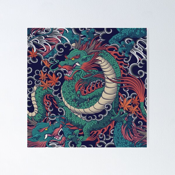 Item preview, The Mythical Dragon Pattern designed and sold by Snapnfit.
