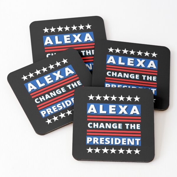 Item preview,  Alexa Change The President, Very Funny Joe Biden, USA President, Stars and Stripes, Red White & Blue designed and sold by Sun Sand & Sea Art.