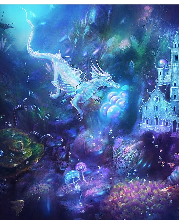 Water Dragon Kingdom Ipad Case Skin By Incantata Redbubble