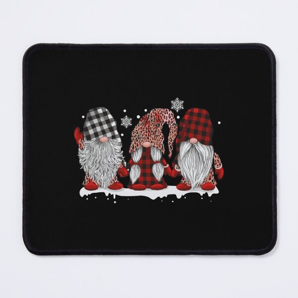 Item preview, Three Gnomes In Leopard Printed Buffalo Plaid Christmas Gift designed and sold by herwinv.