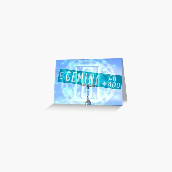 Gemini Drive Greeting Card
