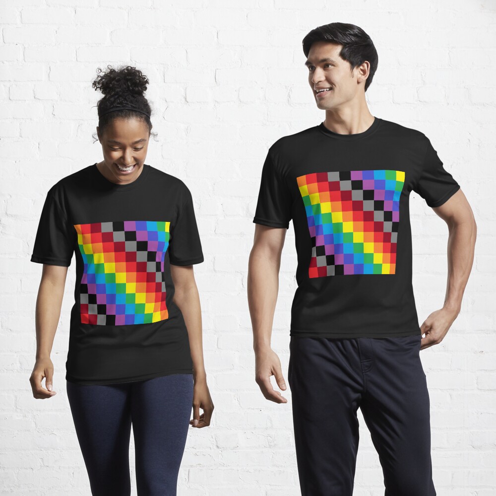 Colored Squares Active T-Shirt