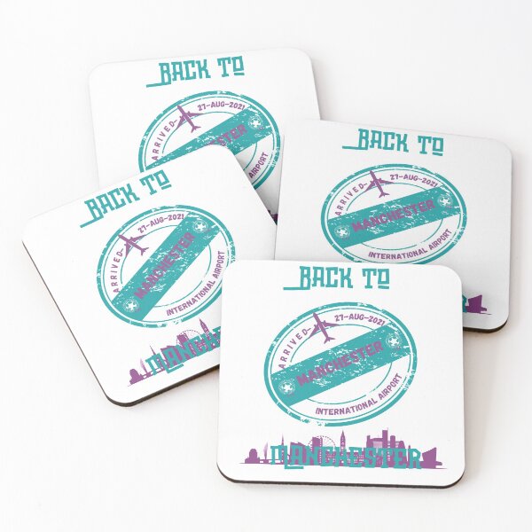 Item preview, Back To Manchester airport stamp Graphic Art designed and sold by Tshepomuza.