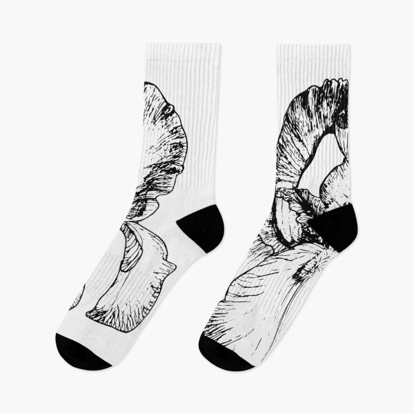 Item preview, Iris Botanical Illustration Black Line with White Fill designed and sold by RedolentPress.