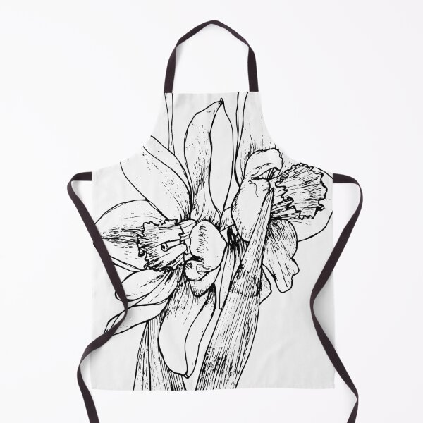 Item preview, Jonquil | Daffodil | Botanical Illustration | White Fill | Black Line designed and sold by RedolentPress.