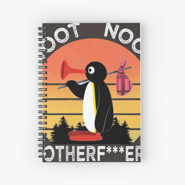 Sad Pingu Spiral Notebook By Krapace Redbubble