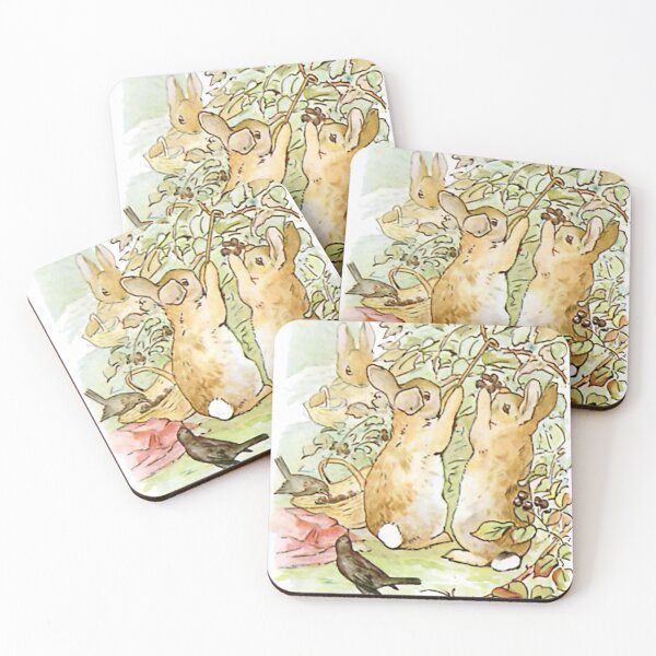 Item preview, Flopsy, Mopsy and Cottontail picking berries designed and sold by Amy Olsen.