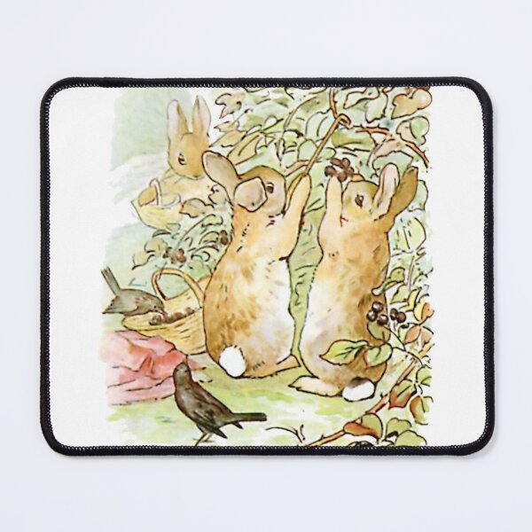 Item preview, Flopsy, Mopsy and Cottontail picking berries designed and sold by Amy Olsen.