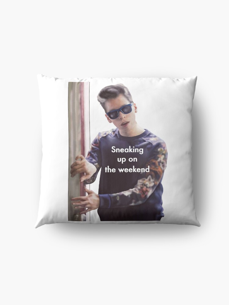 Alternate view of Sneaking up on the weekend Floor Pillow